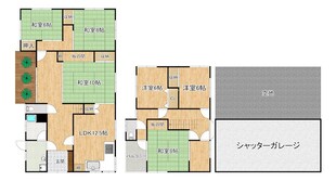 泉南市岡田5-10-13貸家の物件間取画像